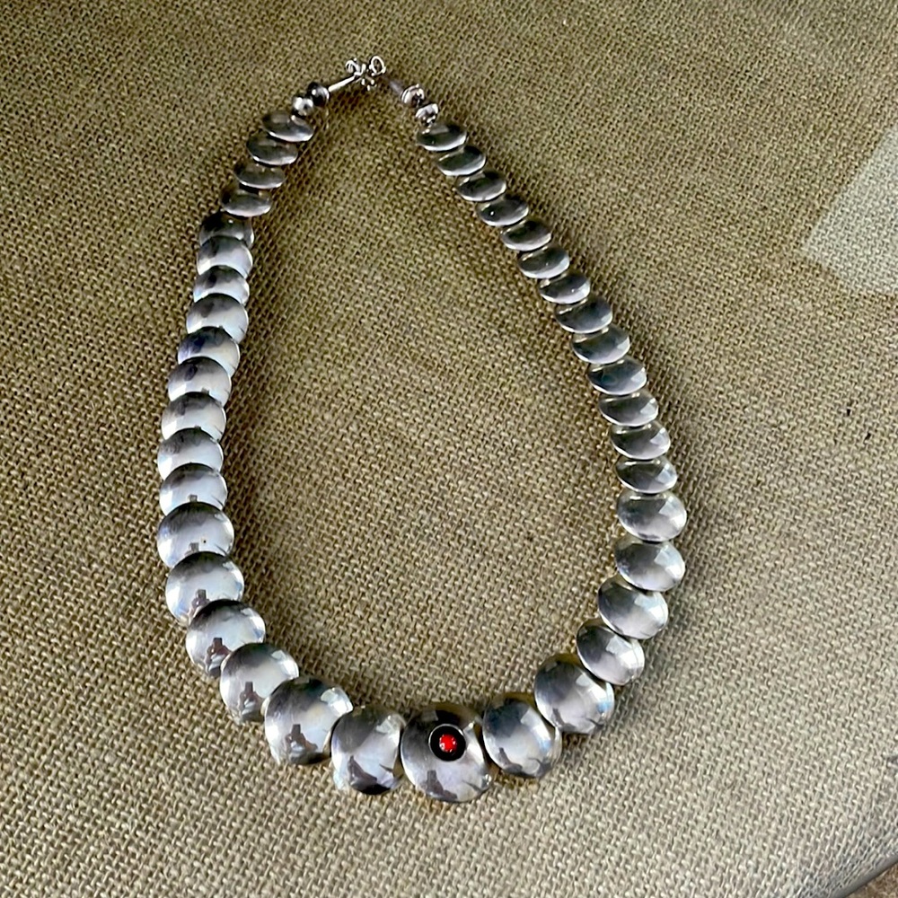 Sterling silver necklace—reversible!!